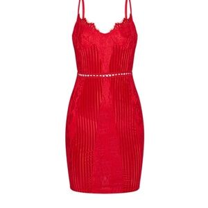 PrettyLittleThing Strappy Lace Dress